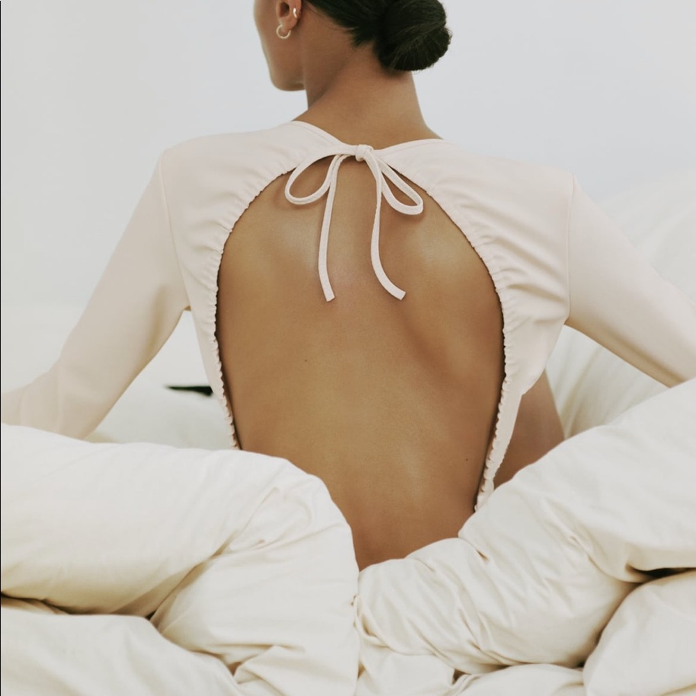 Zara neoprene effect bodysuit